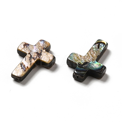 Natural Paua Shell Beads SHEL-G014-08-1