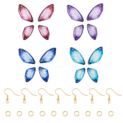 DIY Butterfly Wings Dangle Earring Making Sets DIY-TA0013-28-1