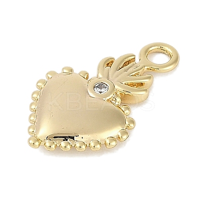 Brass Micro Pave Cubic Zirconia Pendants KK-I719-42G-1