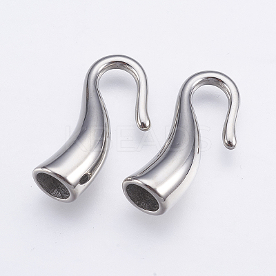 Tarnish Resistant 304 Stainless Steel Hook
 Clasps LS-STAS-E428-01P-1