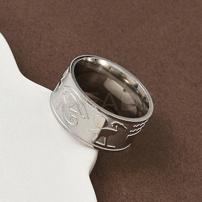 304 Stainless Steel Finger Rings for Women RJEW-F195-04P-1