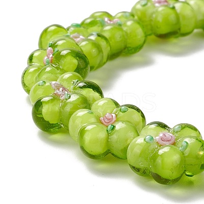 Handmade Lampwork Beads Strands LAMP-D015-08E-1