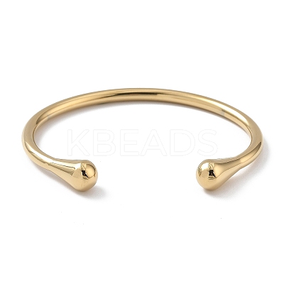 Ion Plating(IP) 304 Stainless Steel Cuff Bangles for Women BJEW-Z078-12G-1