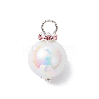 Imitation Pearl Acrylic Pendants PALLOY-JF04349-1