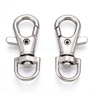 Alloy Swivel Lobster Claw Clasps PALLOY-T088-01P-1