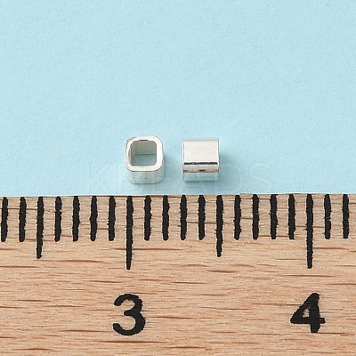 925 Sterling Silver Tube Beads STER-P053-07A-S-1