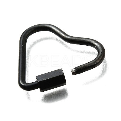 Ion Plating(IP) 304 Stainless Steel Screw Carabiner Lock Charms STAS-K195-02B-1