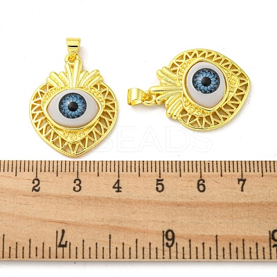 Golden Brass Pendants KK-L209-001G-04-1