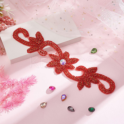 Flower Hotfix Rhinestone DIY-WH0504-33A-1