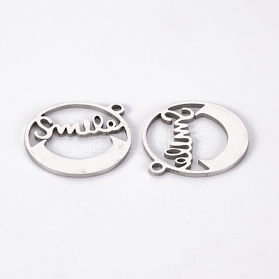 Non-Tarnish 201 Stainless Steel Pendants X-STAS-S110-083P-1