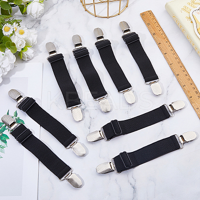 8Pcs Polyester & Iron Bed Sheet Grippers KY-FH0001-49-1