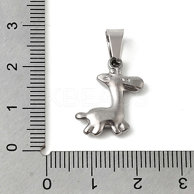 Animal Theme 304 Stainless Steel Pendants STAS-B167-27A-P-1