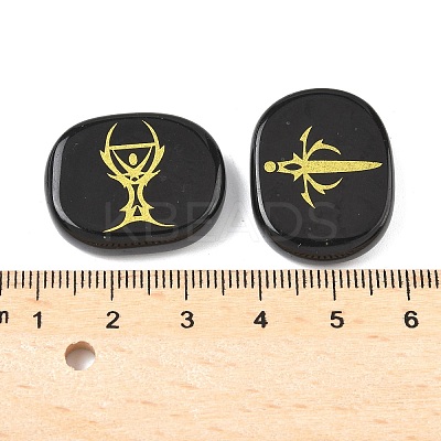 4Pcs 4 Styles Natural Obsidian Display Decorations G-F786-02C-07-1