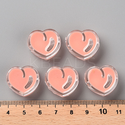 Transparent Enamel Acrylic Beads TACR-S155-004C-1