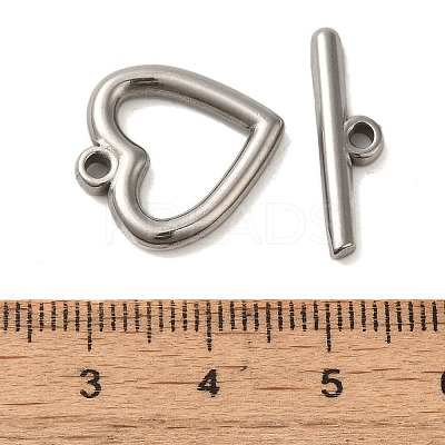 Non-Tarnish 304 Stainless Steel Toggle Clasps STAS-Q324-04P-1