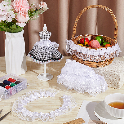 7.7~8M Stain Flower Lace Ribbon OCOR-FG0002-35A-1