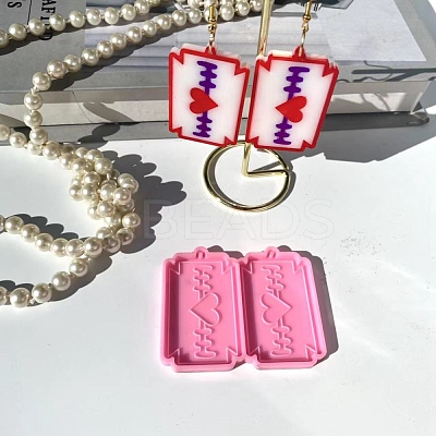 Valentine's Day Theme Food Grade Pendant Silicone Molds DIY-D050-13-1