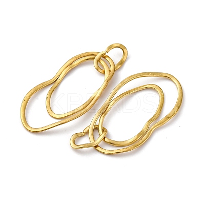 Brass Big Pendants KK-I621-01C-NR-1