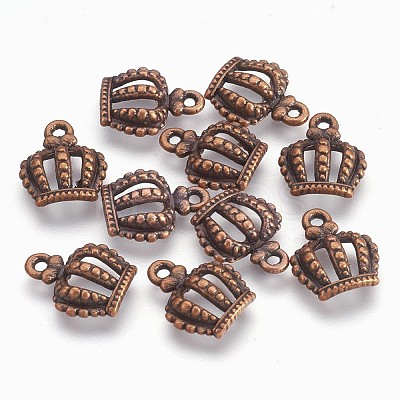 Tibetan Style Alloy Crown Charms LS-EBB054Y-R-1