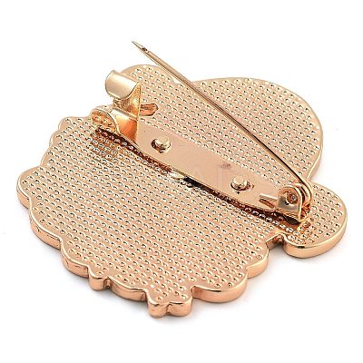 Christmas Theme Alloy Enamel Brooches JEWB-S022-03D-1