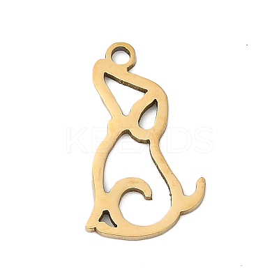 201 Stainless Steel Pendants STAS-F316-04G-02-1