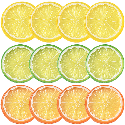12Pcs 3 Colors PVC Plastic Cabochons KY-SP0001-70-1