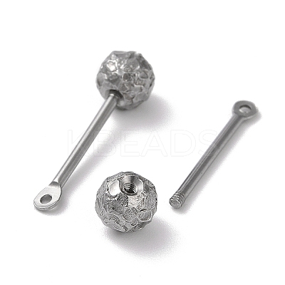 Tarnish Resistant 304 Stainless Steel Threaded Ball Eyepin STAS-M330-01B-P-1
