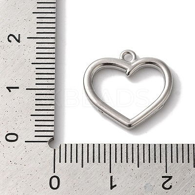 304 Stainless Steel Rhinestone Pendants STAS-L081-003P-1