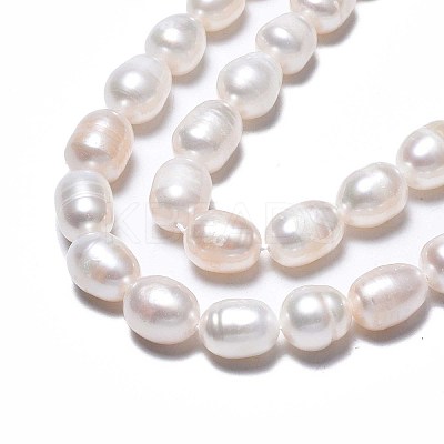 Natural Cultured Freshwater Pearl Beads Strands PEAR-N012-07B-1