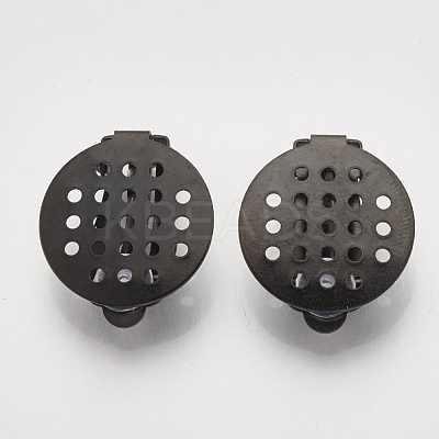 Electrophoresis 304 Stainless Steel Clip-on Earring Findings STAS-S104-01A-1