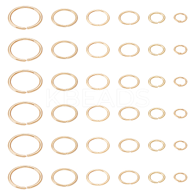 300Pcs 6 Colors Metal Open Jump Rings FIND-LP0002-15-1