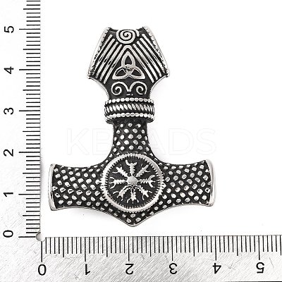 316 Surgical Stainless Steel Pendants STAS-Z073-02AS-03-1