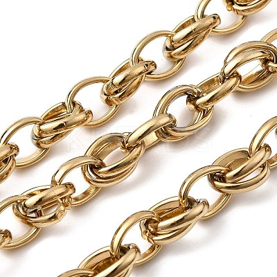 304 Stainless Steel Oval Link Chains CHS-Z007-07G-1