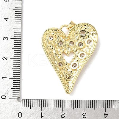 Brass Micro Pave Cubic Zirconia Pendants KK-L239-062G-01-1
