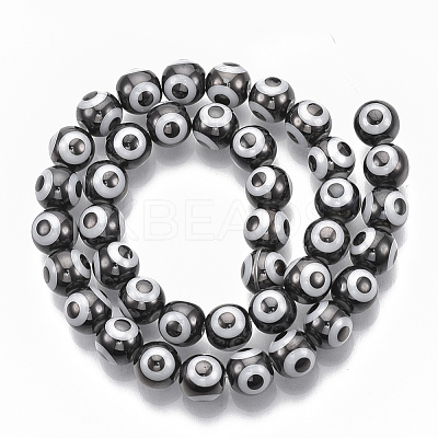 Electroplate Glass Beads Strands EGLA-T012-02C-8MM-1