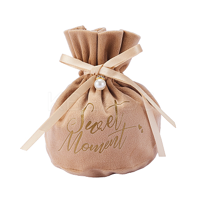 Velvet Jewelry Drawstring Gift Bags ABAG-CJC0003-03E-1
