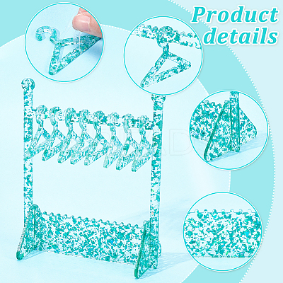 Transparent Acrylic Earring Display Stands EDIS-PH0001-27B-1