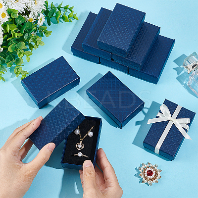 Rectangle Cardboard Gift Box LS-CON-WH0087-97-1