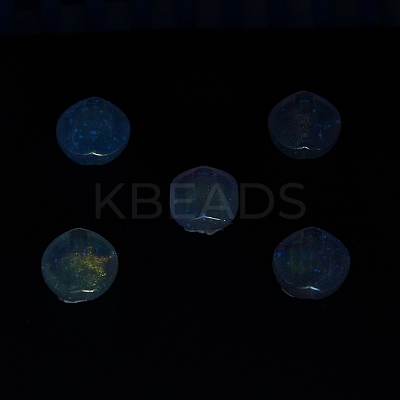 UV Plating Luminous Transparent Acrylic Beads OACR-P010-05C-1