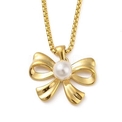 Stainless Steel Necklaces NJEW-R264-01G-1