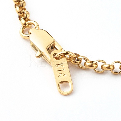 304 Stainless Steel Rolo Chain Bracelets X-BJEW-JB06447-03-1