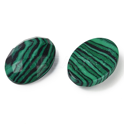 Synthetic Malachite Cabochons G-G760-A14-1