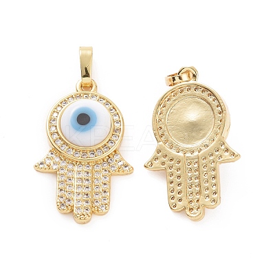 Brass Micro Pave Cubic Zirconia Pendants ZIRC-F136-03G-08-1