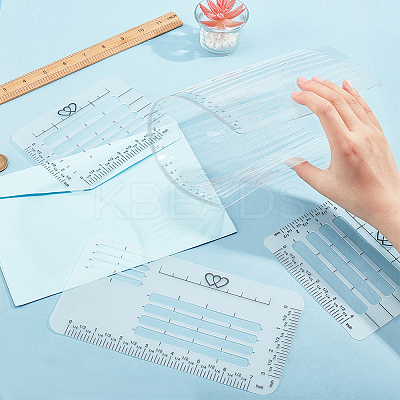 1 Set PET Plastic Greeting Card Templates DIY-PH0021-25-1