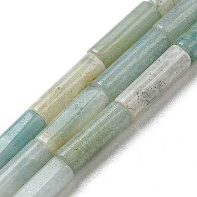 Natural Flower Amazonite Beads Strands G-G006-A03-01-1