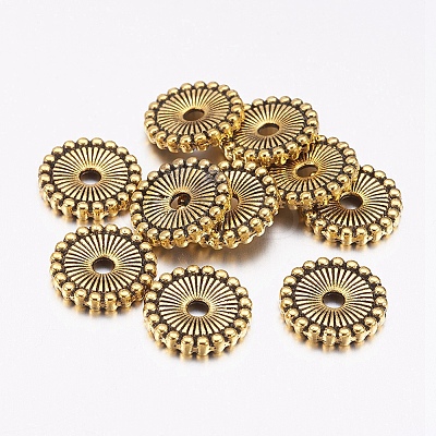 Tibetan Style Spacer Beads LS-TIBE-47916-AG-FF-1