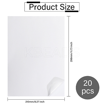 A4 Self-Adhesive Printing Paper LS-AJEW-WH0473-74-1