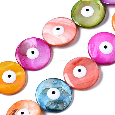 Natural Freshwater Shell Beads Strands SHEL-N003-10-1
