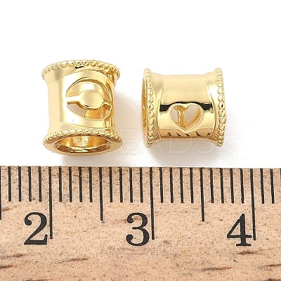 Brass European Beads KK-B166-01G-0-1