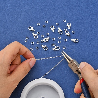 DIY 3m Brass Cable Chain Jewelry Making Kit DIY-YW0005-74S-1
